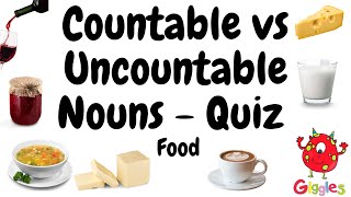 ESL Countable and Uncountable Noun quiz [upl. by Ailedamla51]