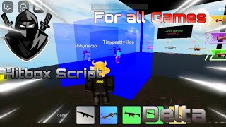 Hitbox Script For All Games  Delta Executor Roblox [upl. by Anatlus14]