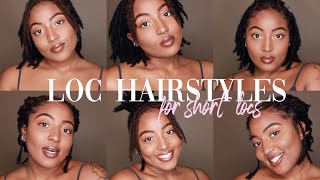 loc hairstyles for short locs [upl. by Mokas]