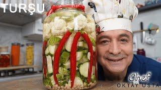 TURŞU TARİFİ ❗️Tam Ölçü Çıtır Çıtır Turşu  Chef Oktay Usta [upl. by Winni190]