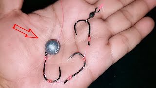 Running Sinker Rig  A different Fishing Knot than usual with 3 Hooks‼️ [upl. by Lananna]