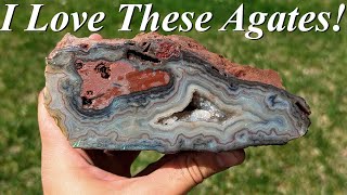 I Love These Agates Cutting amp Cleaning Beautiful Fortification Agates from Haunted Ridge  Part 2 [upl. by Atinuj469]