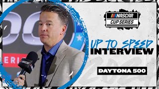 Daytona track president gives update after Great American Race pushed to Monday  NASCAR [upl. by Norina115]