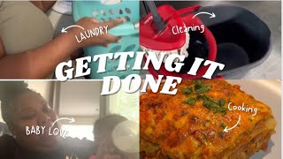 GETTING IT DONE  COOKING  CLEANING  LAUNDRY [upl. by Chelsie]