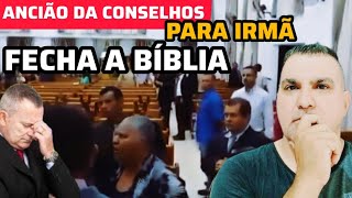 ANCIAO DIZ NAO PODE FICAR COM A BIBLIA ABERTA ENQUANTO EU PREGAR [upl. by Elsinore]