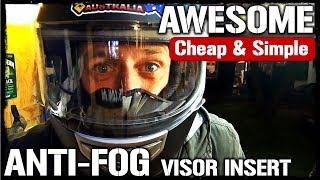 AntiFog Motorcycle Visor Insert [upl. by Hekker]