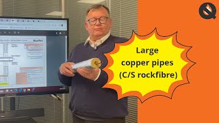 Firestopping Tested Detail Large Copper Pipes with Continuous Sustained Rockfibre [upl. by Blader]