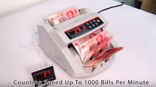 How to Use Professional Bill Counter with Automatic Counterfeit Detection and Batching Function [upl. by Margo948]