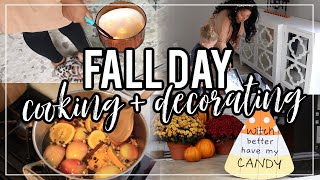 Fall Day Routine  Halloween Decor Easy Creamy Chicken Recipe Decorate and Cook With ME [upl. by Yriek]