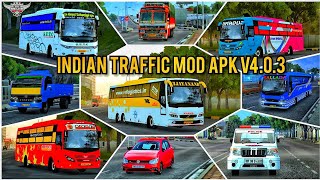 INDIAN TRAFFIC MOD APK v403 download karen bus Simulator lndonesia [upl. by Ehcor233]