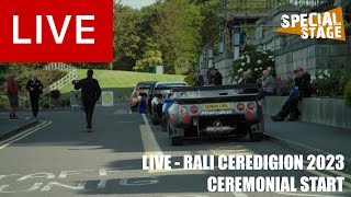 LIVE Rally Ceredigion 2023  Ceremonial Start  Protyre Motorsport UK Asphalt Rally Championship [upl. by Bunnie]