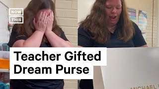 Heartwarming Students Surprise Teacher With Designer Handbag 🥺 [upl. by Buckie]