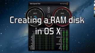 How to create a Super Fast RAM disk in Mac OS X [upl. by Htebesile]