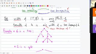 Parameterized Algorithms lecture 5 Treewidth part 1 [upl. by Gonagle]