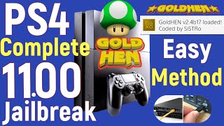 How To Jailbreak PS4 on 1100  100 Stable  BETA Solution  Multi ver Goldhen [upl. by Gnof115]