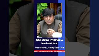 Mock Interview  CSS exam preparation from CSPs Academy Islamabad csspreparation [upl. by Ognimod]