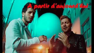 A Partir De Hoy  David Bisbal feat Sebastian Yatra French Lyrics [upl. by Eifos]