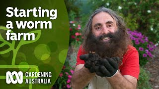 How to start a worm farm  DIY Garden Projects  Gardening Australia [upl. by Enyaz]