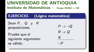 Ejercicio Inferencias lógicas [upl. by Halimaj]