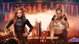 BECKY LYNCH VS RONDA ROUSEY [upl. by Aicina891]