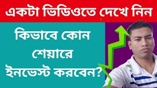 একটা ভিডিওতে দেখে নিন কিভাবে কোন শেয়ারে ইনভেস্ট করবেন  How To Invest in Stocks [upl. by Nesnaj]