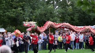 Mondfest Chinesischer Drachentanz Berlin Marzahn 1792016 [upl. by Clotilda]