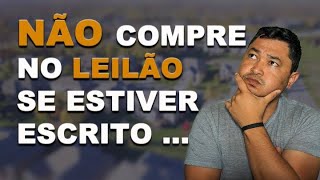 3 TIPOS DE IMÓVEIS PARA EVITAR DE QUALQUER MANEIRA NOS LEILÕES JUDICIAIS DE IMÓVEIS [upl. by Camm662]