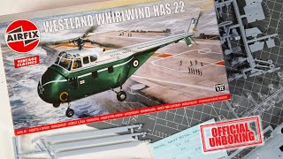 Official Unboxing  Airfix Westland Whirlwind Helicopter A02056V [upl. by Allenaj141]