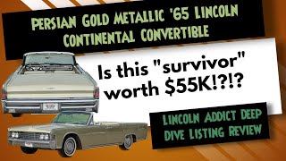 🟧 1965 Lincoln Continental Convertible  Persian Gold Metallic 🟧 [upl. by Graybill128]