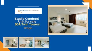 Check out this Studio Condotel Unit from BSA Towers Ortigas [upl. by Putnem]