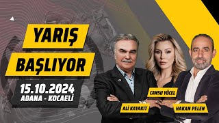 15 Ekim 2024 Adana ve Kocaeli At Yarışı Tahminleri  Ali Kayakıt Cansu Yücel ve Hakan Pelen [upl. by Geminian]