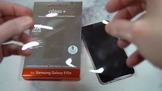 ZAGG  InvisibleShield Glass Screen Protector for Samsung Galaxy S10e Review [upl. by Garald]