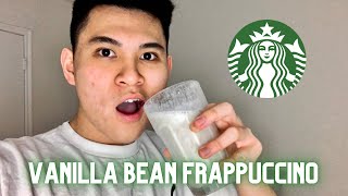 How to Make Starbucks Vanilla Bean Frappuccino AT HOME  Vinnie Vlogs [upl. by Paolo446]