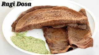 Ragi Dosa Recipe in Kannada  ಸುಲಭವಾದ ರಾಗಿ ದೋಸೆ  Instant Ragi Dosa Recipe in Kannada  Rekha Aduge [upl. by Ardnait]