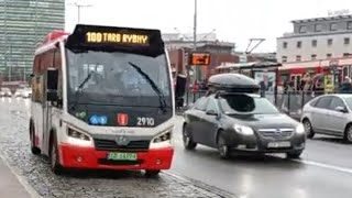 GAiT Gdańsk  Karsan M3 eJest electric 5 metrów 2910  linia 100 🎶Over Silent silnik  🎶 [upl. by Nivahb153]