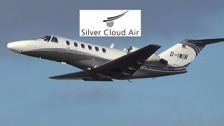 Silver Cloud Air  Cessna 525A CitationJet CJ2 DIWIN takeoff  BerlinTegel Airport Full HD [upl. by Negeam]