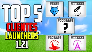 TOP 5 MEJORES CLIENTES con LAUNCHER para MINECRAFT 121  LAUNCHER 18  121  1000 FPS amp 0 LAG [upl. by Atnuahs]