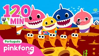 Bebê Tubarão DuDu Ru 🎶 Músicas Infantis  Completo  Pinkfong Bebê Tubarão Canções para Crianças [upl. by Hoisch872]