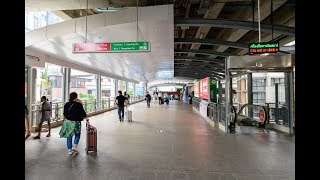 4K How to walk from Airport Rail Link Phaya Thai station transfer to BTS station to city [upl. by Ruthann639]