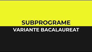 Subprograme variante bacalaureat informatica Limbajul C [upl. by Zilef]