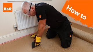 How to fit carpet part 1 grippers amp underlay [upl. by Trainer]