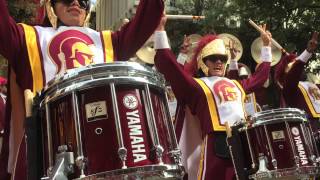 USC Marching Band Heritage Hall 91215 Tusk Fight Song FRONT ROW [upl. by Elfont]