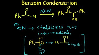 Benzoin Condensation reaction  Mechanism  Role of Potassium Cyanide  Benzoin  Organic Chemistry [upl. by Ennagroeg]