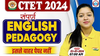 CTET Jan 2024  CTET Complete English Pedagogy Marathon English Pedagogy PYQs By Kanika Maam [upl. by Akcira624]