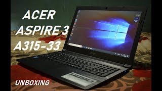 Acer Aspire 3 Pentium Quad Core A31533 Laptop  Windows 10 Genuine Unboxing [upl. by Rellim]