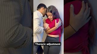 Thoracic adjustment chiropractic techniques feed ytshort trend [upl. by Joelle]