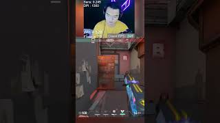 Playing Sneaky Peeky with Chyper enemy D valorant valorantclips funnymoment [upl. by Slorac]