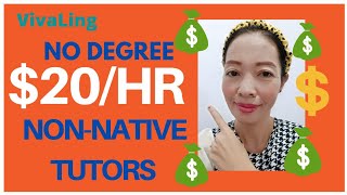 TEACH FROM HOME JOBS 💵💰20HR Tutors VivaLing Reviews [upl. by Rolando]