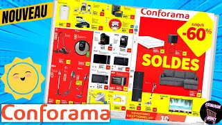 catalogue CONFORAMA du 22 juin au 19 juillet 2022 💝 SOLDES JUSQUÀ 60 Arrivage  FRANCE [upl. by Elletnwahs]