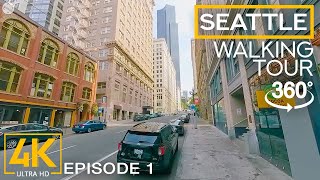 Virtual Walking Tour in Seattle  Exploring the Streets of Emerald City in 8K 360° VR  Part 1 [upl. by Tartaglia]